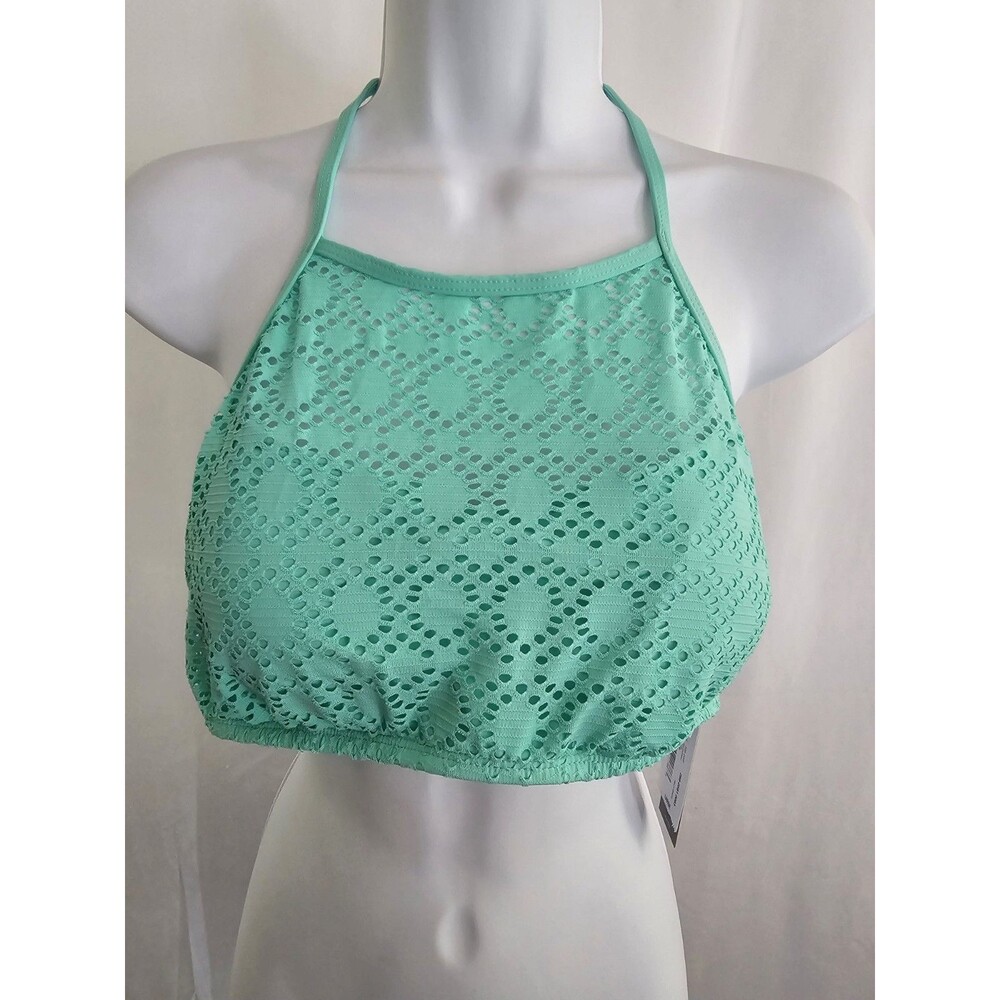 Ana Bikini Top Women's Mint Green Swimwear Size Large